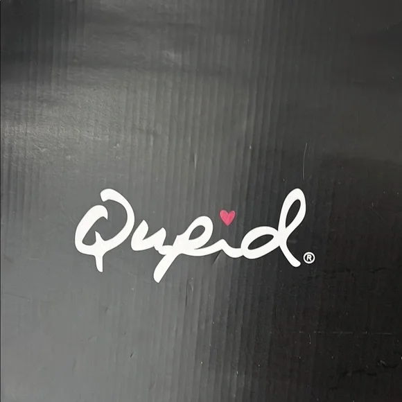 Qupid White Heeled Boots with Chunky Heel - Picture 5 of 6